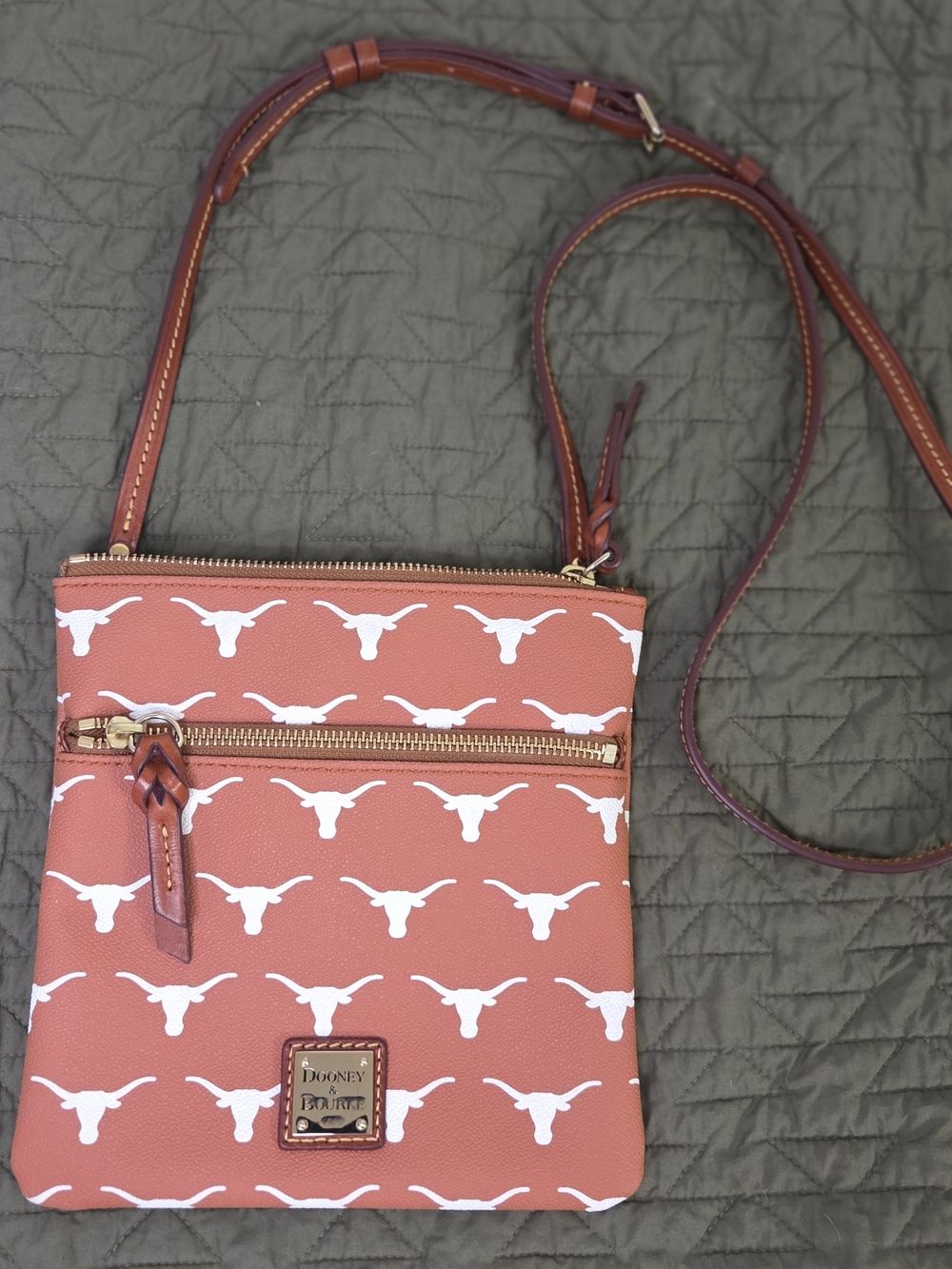 Dooney & Bourke Texas Longhorns Burnt Orange Gameday Crossbody Purse - Like New